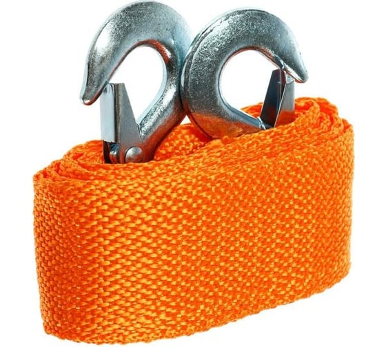 Буксировочный трос-лента TORSO 12 т, 4 м, 2 крюка 7152122 1