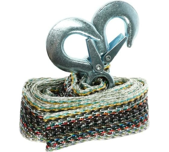Буксировочный трос-лента TORSO 3.5 т, 4 м, 2 крюка 7152130 1