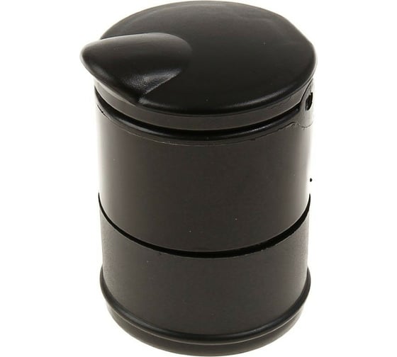 Пепельница для авто с крышкой TORSO 10х7 см, черный 859780
