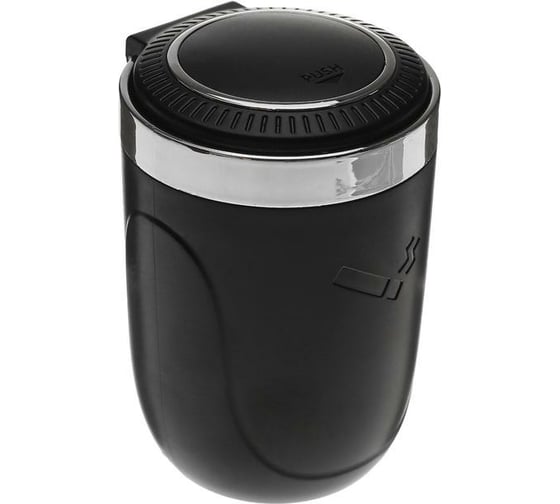 Пепельница для авто в подстаканник TORSO с подсветкой, черный 5182347
