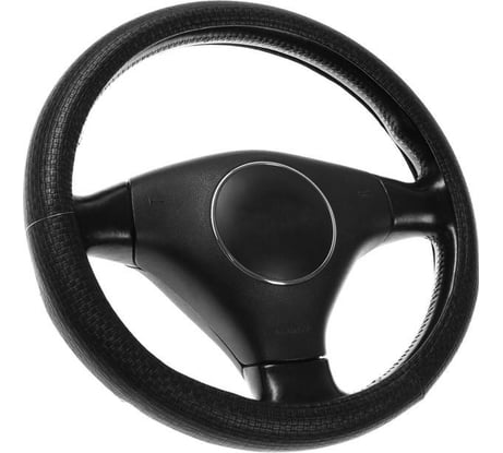Оплетка на руль TORSO под карбон, размер 38 см, черный 1822668
