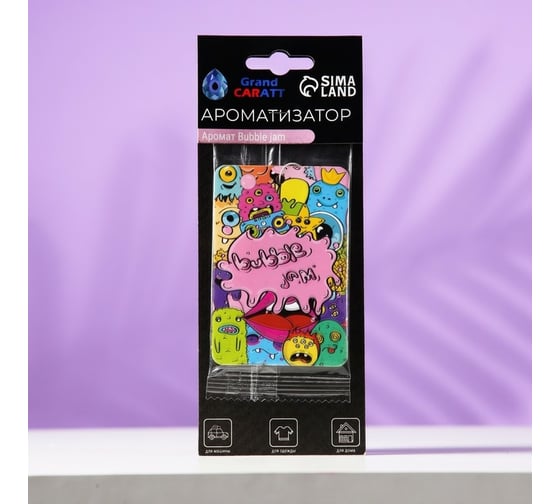 Подвесной ароматизатор Grand Caratt Бабл Гам, картонный 6850353