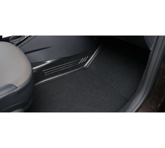 Тоннельные накладки на ковролин PT Group для RENAULT Kaptur 2016-19 ABS, 2 шт. 07040403 RKA111703