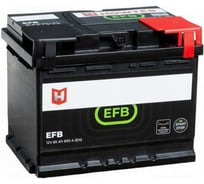 Аккумулятор автомобильный HOWTER EFB 65 А·ч, 650 А, прямая полярность, 242х175х190 мм 464488