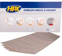 Клеевые полоски для монтажа эмблем на автомобиль HPX EP1020 прозрачный, 100x200 мм 5425014225822