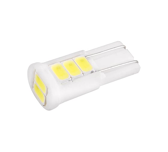 Автолампа SKYWAY диод, T10 (W5W), 12 В, 8 SMD диодов, без цоколя, 1-конт., белая, салон/габариты S08201506