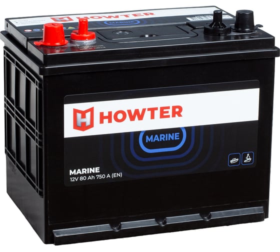 Аккумулятор Howter MARINE M24-750 (80L 750A 255х171х221) 464494