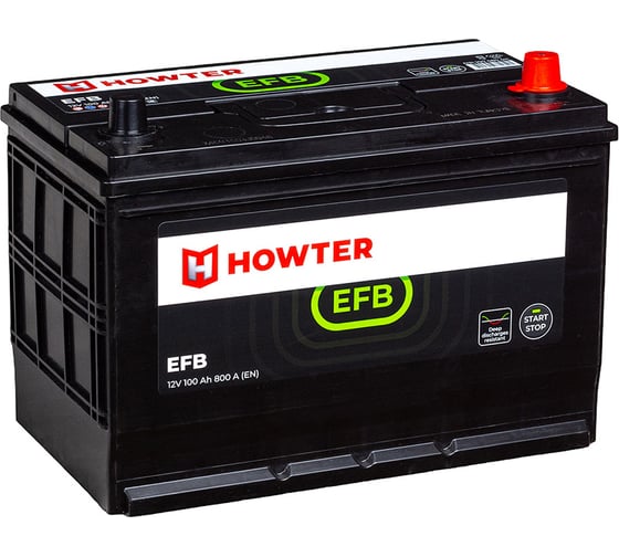 Аккумулятор HOWTER EFB ASIA 100R 850A 306x173x225 464223