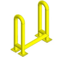 Защита шкафа Parallax ПК тип 1, 875x750 мм, желтая 611YL875750-ZCH