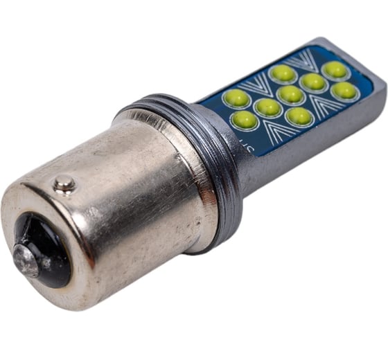Автолампа SKYWAY диод S25 (P21W) 12V 18 COB диодов BA15s, 1-конт. белая S08201530