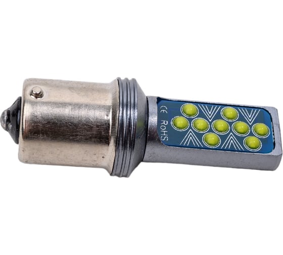Автолампа SKYWAY диод S25 (P21W) 12V 18 COB диодов BA15s, 1-конт. белая S08201530