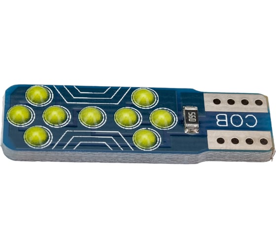 Автолампа SKYWAY диод T10 (W5W) 12V 18 COB диодов, 1-конт. белая S08201517 1
