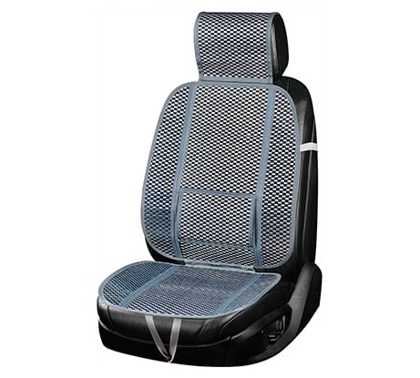 Накидка сиденья SKYWAY Summer-04 с поддержкой спины, бамбук серый, 1 шт. S01302048