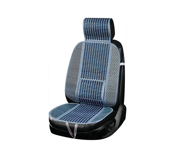 Накидка для сиденья SKYWAY Summer-04 с поддержкой спины, бамбук синий, 1 шт. S01302049