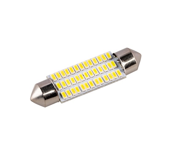 Автолампа SKYWAY диод T11(C5W) 12V 39SMD диодов 1-конт. 41мм, белая салон S08201497