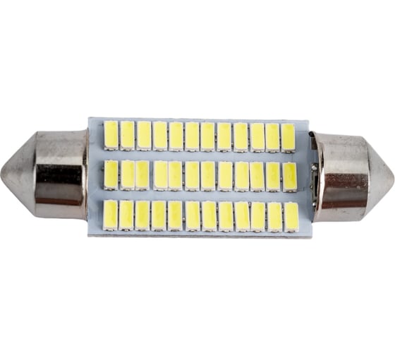 Автолампа SKYWAY диод T11(C5W) 12V 36SMD диодов 1-конт. 39мм, белая салон S08201496