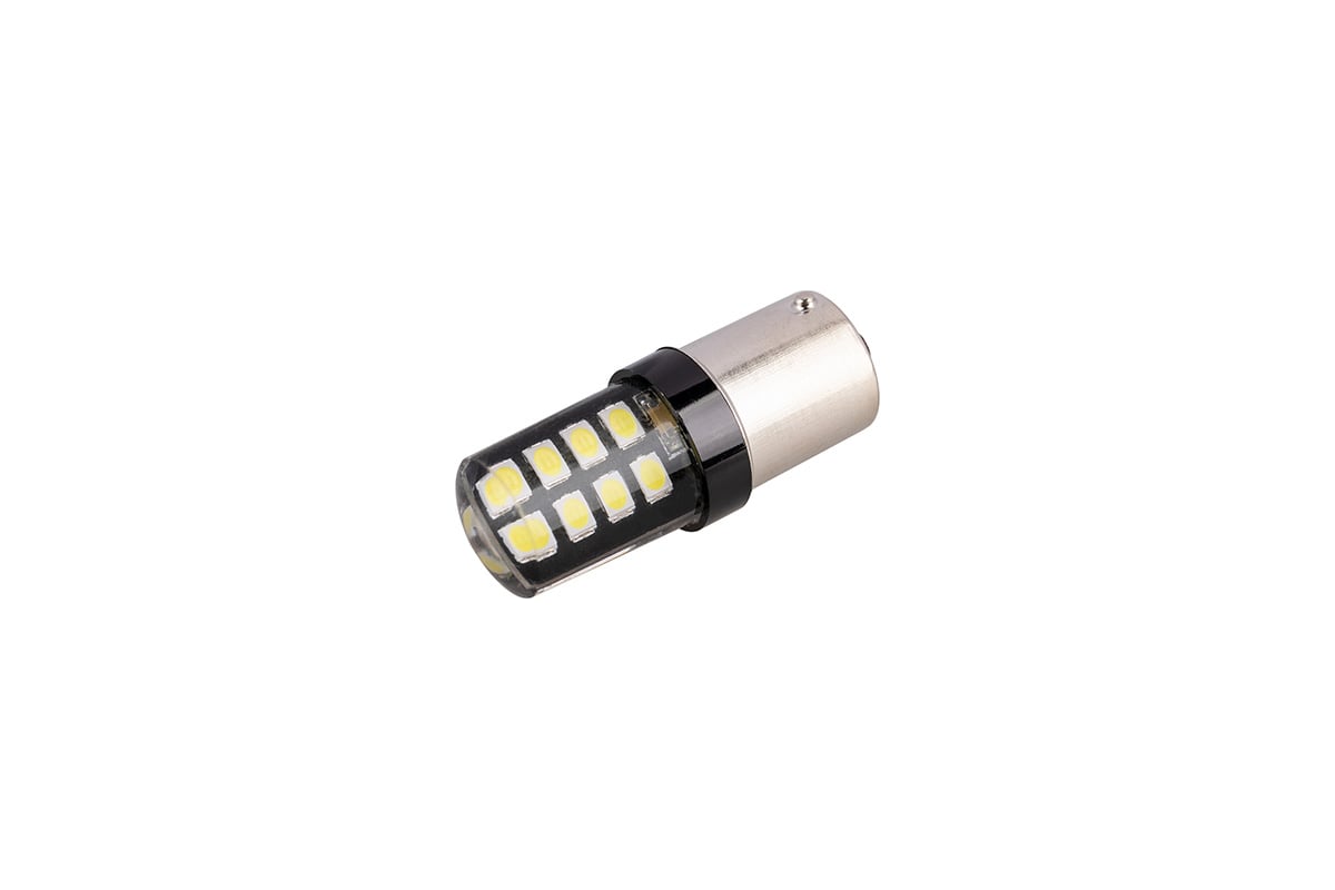 Автолампа SKYWAY диод S25 (P21W) 12/24V 16 SMD диодов 1-конт BA15s белая, 2  шт. S08202072 - выгодная цена, отзывы, характеристики, фото - купить в  Москве и РФ