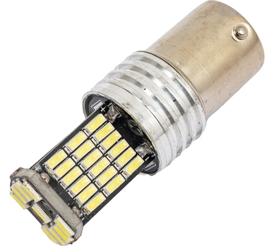Автолампа SKYWAY диод S25 (P21W) 12V 45 SMD диодов 1-конт BA15s белая, 2 шт. S08201542