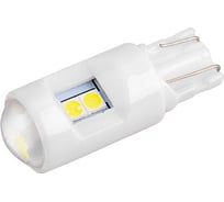 Автолампа SKYWAY диод, T10 (W5W), 12 В, 6 SMD диодов, без цоколя, 1-конт., белая, салон/габариты S08201505
