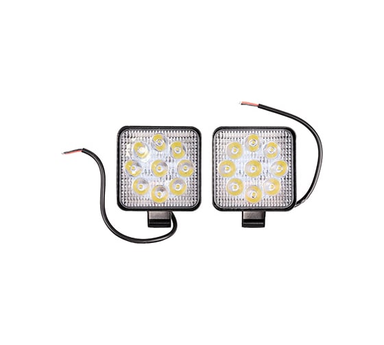 Фара светодиодная SKYWAY OFF ROAD 85х102х19мм 27W 6000К 9 диодов, 2 шт. S07201097