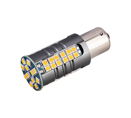 Автолампа SKYWAY диод, S25 (P21W), 12-24 В, 60 SMD диодов, BA15s, 1-конт., биполярная S08202076
