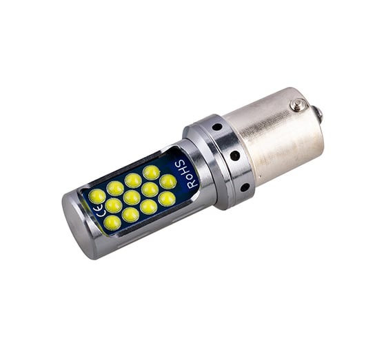 Автолампа SKYWAY диод, S25 (P21W), 12 В, 24 COB диодов, BA15s, 1-конт., белая S08201534