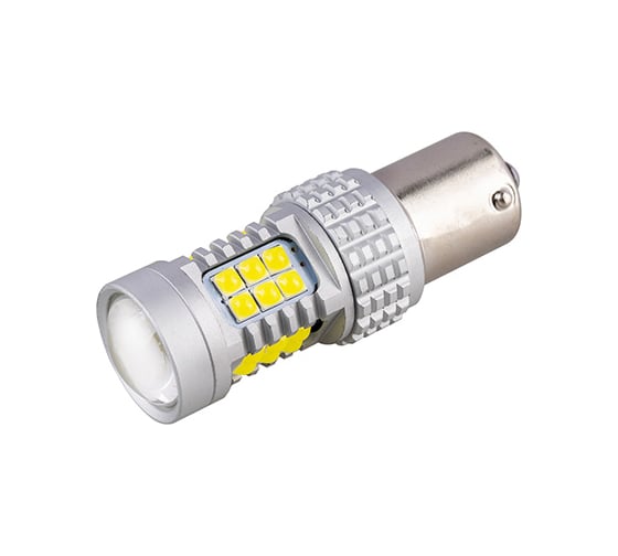 Автолампа SKYWAY диод, S25 (P21W), 12-24 В, 30 SMD диодов, BA15s, 1-конт., белая S08202090