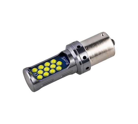 Автолампа SKYWAY диод, S25 (P21W), 12 В, 24 COB диодов, BA15s, 1-конт., белая S08201533 1