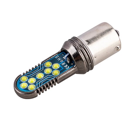 Автолампа SKYWAY диод, S25 (P21W), 12 В, 18 COB диодов, BA15s, 1-конт., белая S08201532