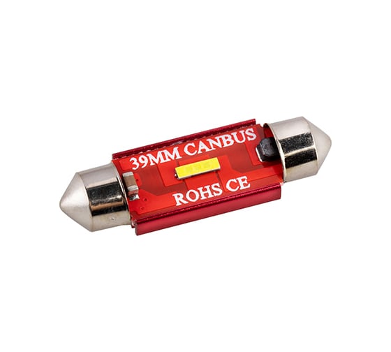Автолампа SKYWAY диод, T11 (C5W), 12-24 В, 1 SMD диод, 1-конт., 39 мм S08202070 1