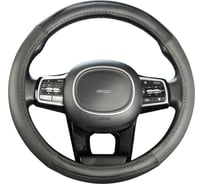 Оплетка SKYWAY Real-9 M, черная, кожа S01108015