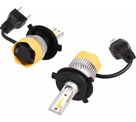 Автолампа-LED SKYWAY (аналог ксенона) H4(MINI), 12/24V 22W 6000K 1500Lm 2-конт., 2 шт. S08701022
