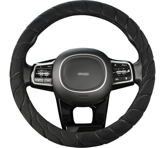 Оплетка SKYWAY Arctic-7 М черная, искусственный мех S01107031 1