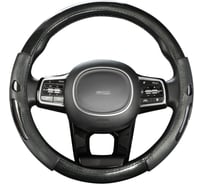 Оплетка SKYWAY Glamour-8 M, черная, экокожа S01102490