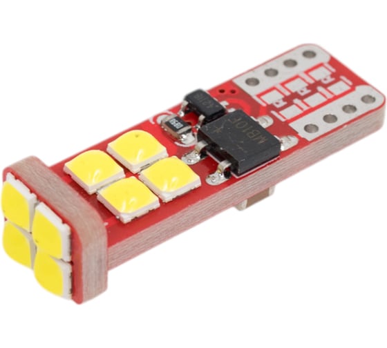 Автолампа SKYWAY диод T10 (W5W) 12-24V 12 SMD диодов, без цоколя 1-конт. S08202078