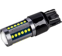 Автолампа SKYWAY диод T20 (W21/5W) 12/24V 36 COB диодов 2-конт (биполярная) белая, 2 шт. S08202074