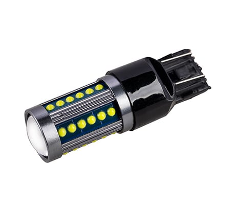 Автолампа SKYWAY диод T20 (W21/5W) 12/24V 36 COB диодов 2-конт (биполярная) белая, 2 шт. S08202074