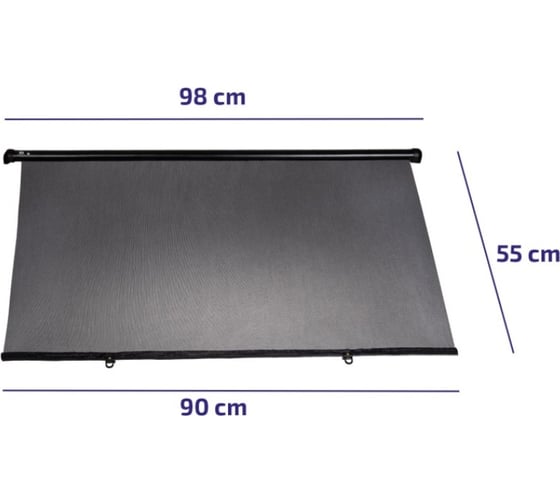 Солнцезащитная шторка Alca на шурупах, 55x98 см 512100