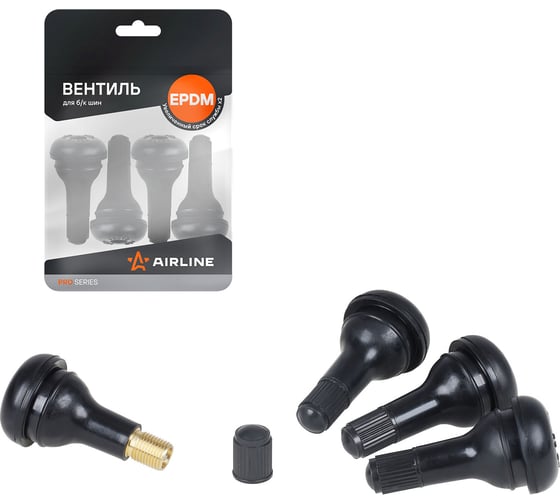 Вентиль для б/к шин AIRLINE TR415 PRO, EPDM резина, 4 шт ATRV415EPDM-01