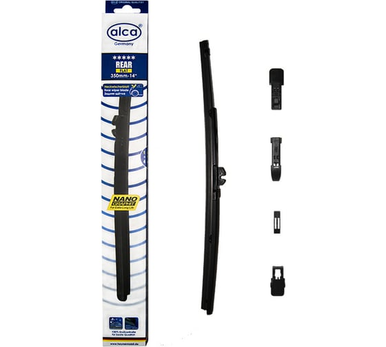 Щетка стеклоочистителя Alca 14“/35 см REAR FLAT задняя с адаптерами 1440