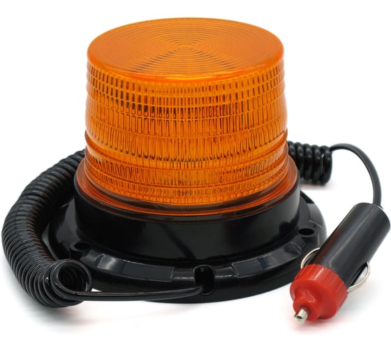 Проблесковый маяк Вымпел (мигалка) JSD-1 (оранжевый LED, 12-24В, магнит, разъем прикуривателя) 6136