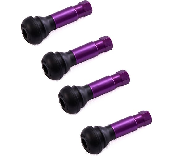 Комплект вентилей ROSSVIK TR-414C фиолетовый, 4 шт TR-414C.PRP.4