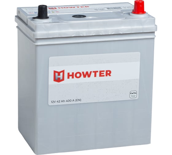 Аккумулятор HOWTER ASIA NS40 42R 400A 187x127x220 464484