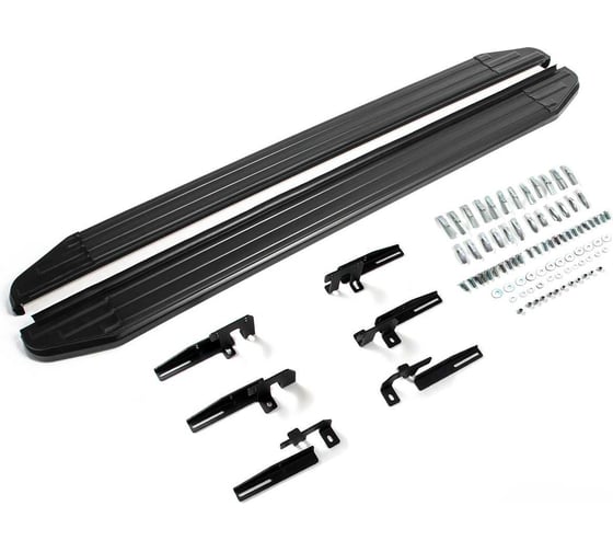 Порог-площадка Rival Premium-Black A180ALB +Комплект крепежа к порогам, RIVAL, Haval H6;2024-;2,0;4WD;РКПП A180ALB.9407.1