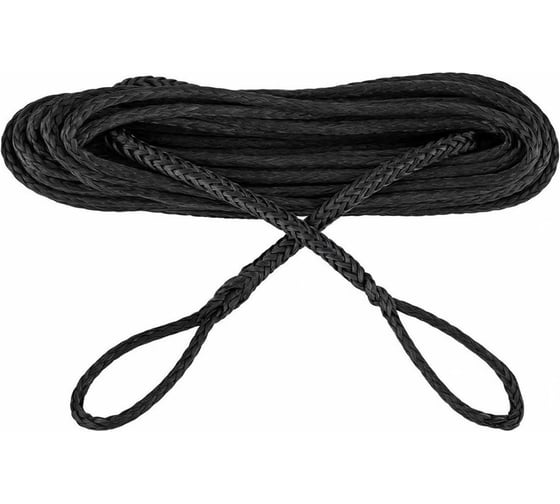 Удлинитель троса лебёдки РИФ  6 мм/10 м черный (синтетический) RopeExt6-10BL