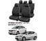 Чехлы автомобильные PSV для Hyundai Solaris I/Kia Rio III 2010-2017, хэтчбек, Loto, черные, белая отстрочка Статус 140074 1