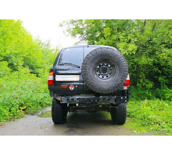 Калитка с фаркопом в штатный задний РИФ бампер Toyota Land Cruiser 105 RIF105-80004