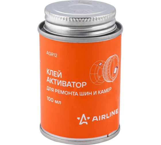 Клей-активатор для ремонта шин и камер AIRLINE 100 мл, в банке AGR12