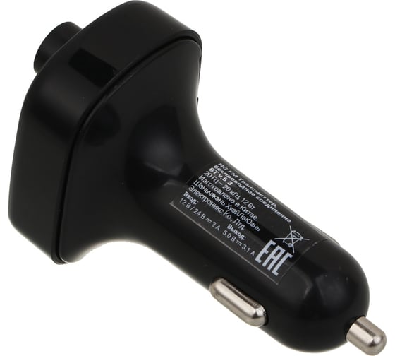 Трансмиттер FM NG, беспроводное BT соединение, USB-A, USB-C, быстрая зарядка QC, PD 903-007