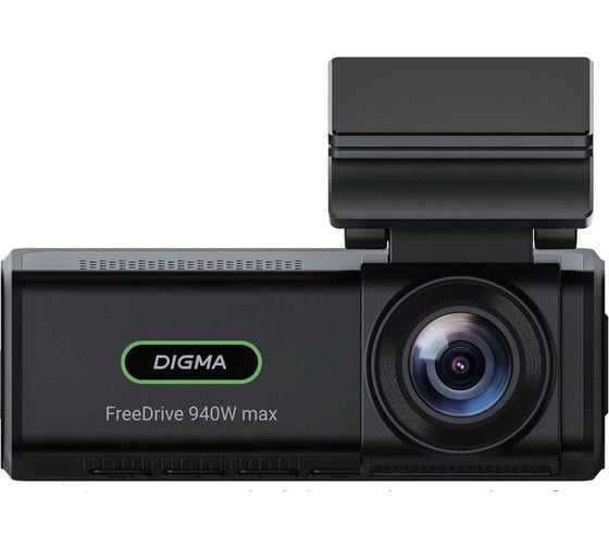 Видеорегистратор DIGMA FreeDrive 940W max черный 4 Мп 2160x3840 170 г карта памяти 32 ГБ 2129975